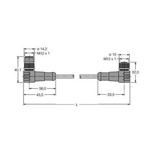Turck WSSW-WKSW451-1M