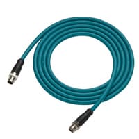 Keyence OP-88831 Ethernet cable, M12 X-coded 8-pin to M12 X-coded 8-pin, NFPA79 compliant, 2m