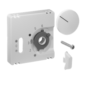 Alre JZ-038.110 Cover set for room thermostat RTBSU, 55×55, pearl white (RAL1013), gloss Turkiye