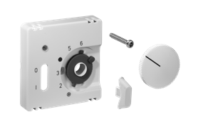 Alre JZ-035.101 Cover set for room thermostat RTBSU-401062 / floor temperature controller RTERU, 55×55, pure white (RAL9010), matt Turkiye