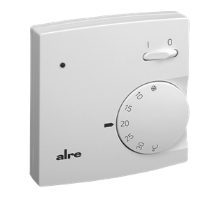 Alre RTBSB-001.062 Room thermostat, surface-mounted, 5…30…°C, 230V AC, NC contact, ECO function, heating display, on/off switch Turkiye
