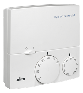 Alre RKDSB-171.000 Room hygrostat, surface-mounted, 24V AC or 230V AC, 10…35…°C, 30…100% rH, two-way contact Turkiye