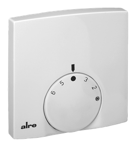 Alre RTBSB-201.500 Room thermostat, surface-mounted super flat, 5…30…°C, 230V AC, NC contact, 2-wire connection Turkiye