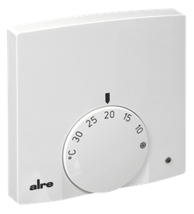 Alre RTBSB-201.034 Room thermostat, surface-mounted super flat, 5…30…°C, 230V AC, 2(1)A, NC contact, heating display Turkiye