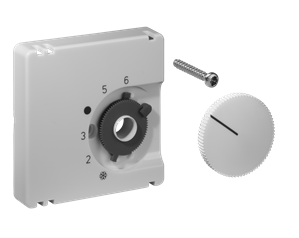 Alre JZ-001.001 Cover set for room thermostat RTBSU / FTR, 50×50, pure white (RAL9010), matt Turkiye
