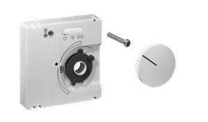 Alre JZ-007.001 Cover set for room thermostat for cooling ceilings KTRRU-052245, 50×50, pure white (RAL9010), matt Turkiye