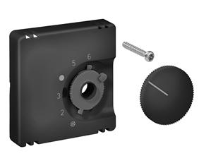 Alre JZ-001.141/GI Cover set for room thermostat RTBSU / FTR, 55×55, anthracite (GIRA), matt Turkiye