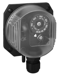 Alre JDW-3 Differential pressure switch, 20…330Pa, internal setting Turkiye