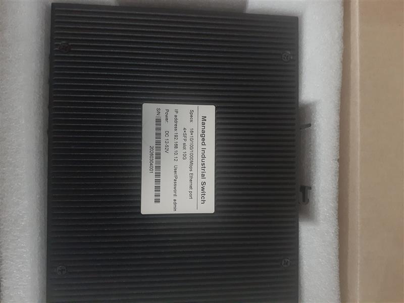 Tincam 16x10/100/1000Mbps Ethernet port 4xSFP slot 10G Industrial managed switch_0 Turkiye