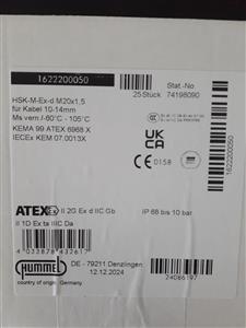 Hummel HSK-M-Ex-d M20x1,5 Kablo Rakoru_0 Turkiye