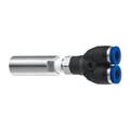 Keyence SJ-MS4 2-branch Threaded Tube Nozzle for Straight Type Unit