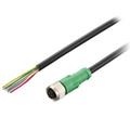Keyence OP-87584 Oil-resistant Power Cable, Straight, 10 m