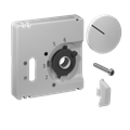 Alre JZ-037.000 Cover set for room thermostat RTBSU, 50×50, pure white (RAL9010), gloss