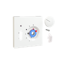 Alre JZ-035.420 Cover set for room thermostat RTBSU, 70×70 for MERTEN D-Life, lotos- / traffic / studio white (RAL 9016) gloss
