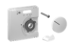 Alre JZ-007.120 Cover set for room thermostat for cooling ceilings KTRRU-052245, 55×55, traffic/studio white (RAL9016), gloss