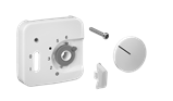 Alre JZ-035.200/BJ Cover set for room thermostat RTBSU-401062 / floor temperature controller RTERU, BUSCH-JAEGER Reflex SI/SI linear, pure white (similar RAL9010) gloss